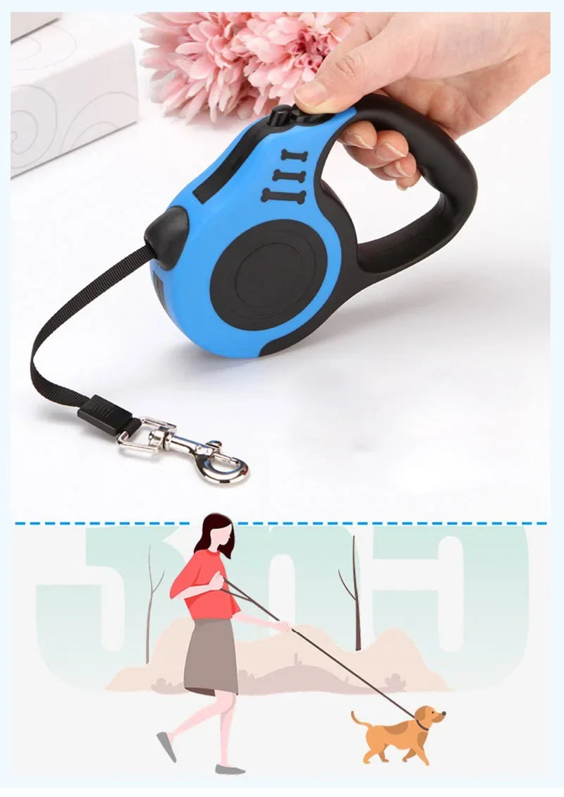 Automatic Retractable Nylon Dog Leash
