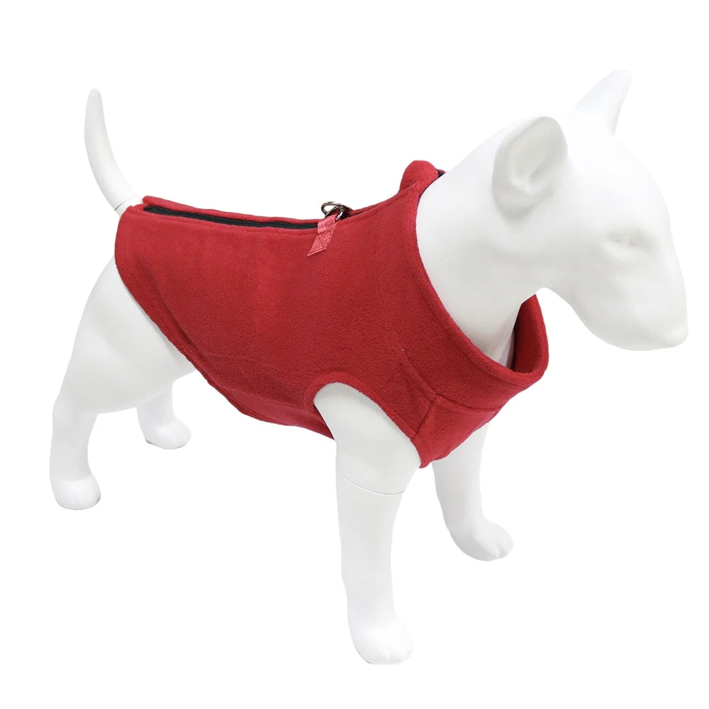 Winter Fleece Dog Jacket, Warm Coat for Small & Medium Dogs, Puppies, and Cats