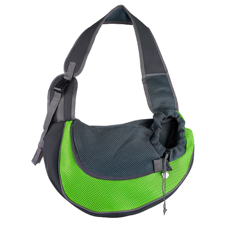 Pet Carrier Sling Bag, Mesh Travel Shoulder Tote for Small Dogs & Cats