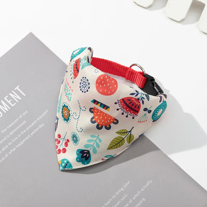 Adjustable Dog Bandana Collar, Pet Scarf for Small, Medium & Large Dogs and Cats