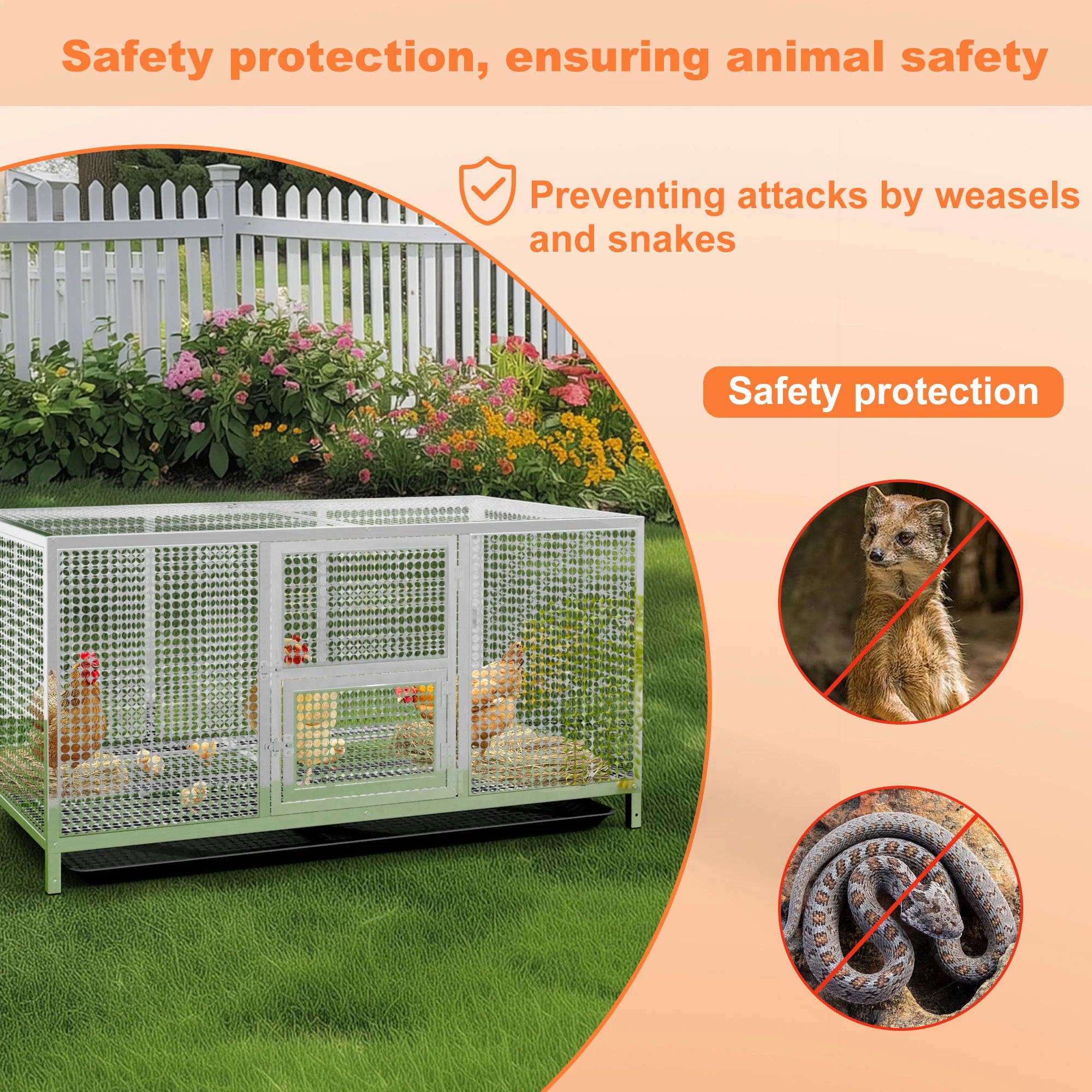 Heavy-Duty Stainless Steel Chicken Coop