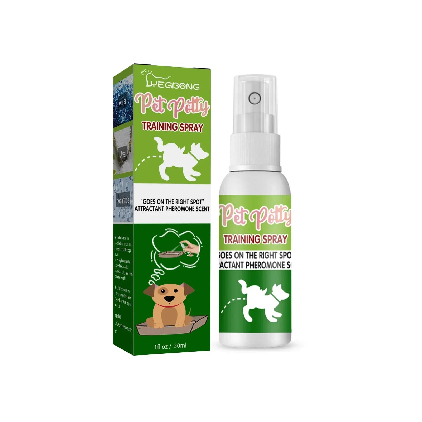 Pet Toilet Training Spray – Indoor Puppy & Cat Potty Training Aid