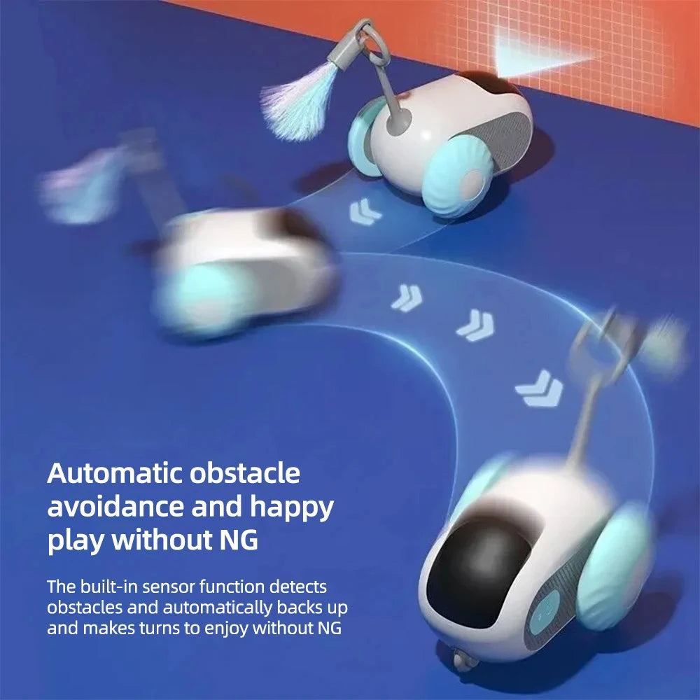 Smart Remote-Controlled Pet Toy Car – 2 Modes Automatic Interactive Toy for Cats & Dogs