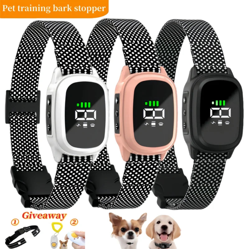 YHLC Automatic Anti-Bark Dog Collar, Rechargeable Electric Training Collar