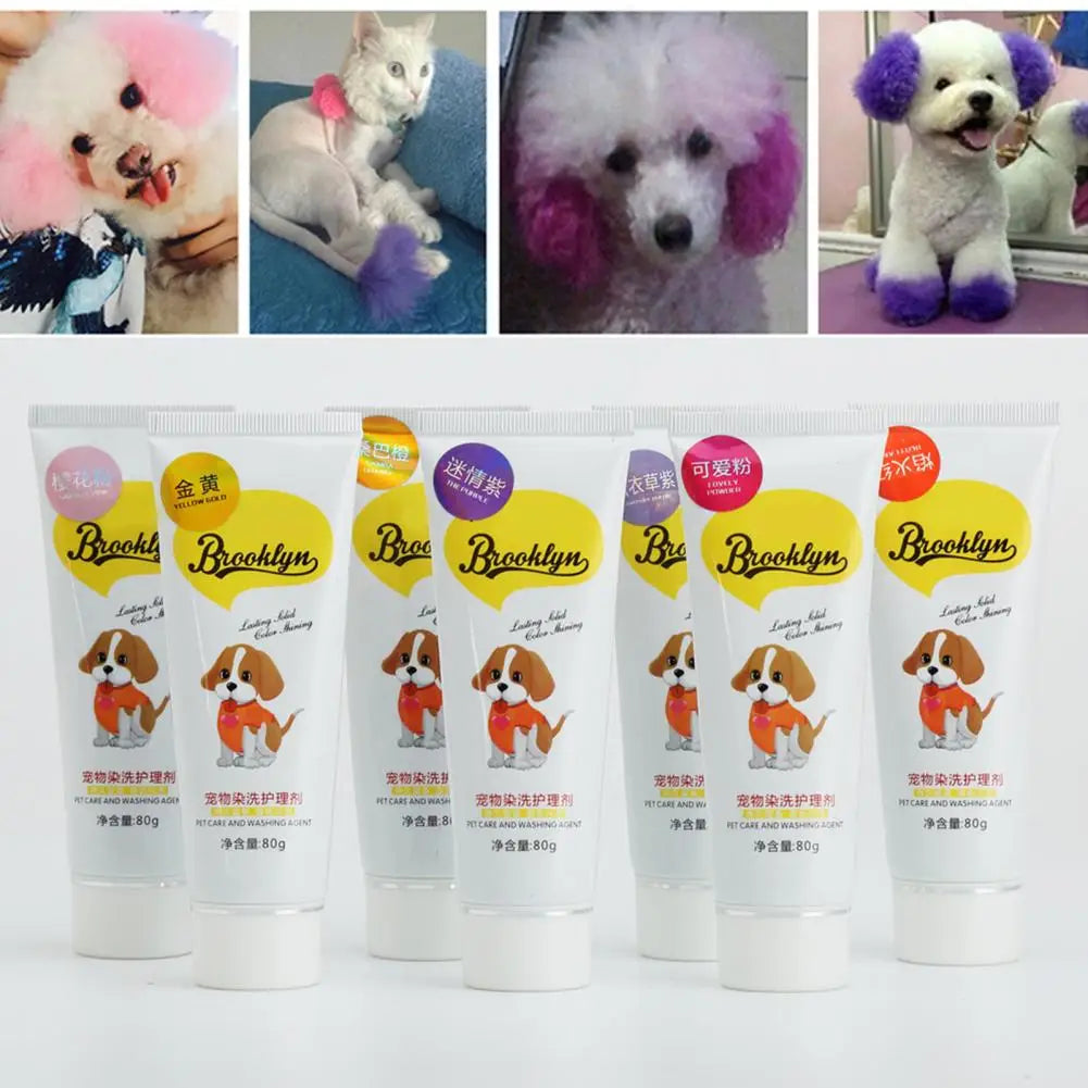 Colorful Non-Fading DIY Hair Color for Dogs & Cats