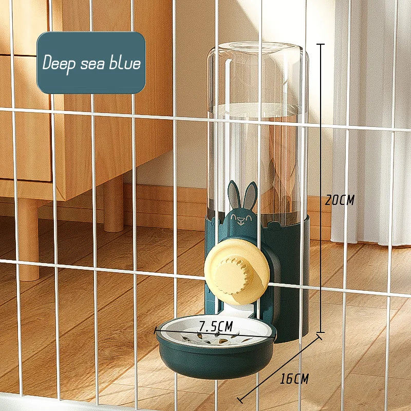 Automatic Hanging Pet Feeder with Water Bottle & Food Dispenser