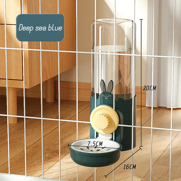 Automatic Hanging Pet Feeder with Water Bottle & Food Dispenser
