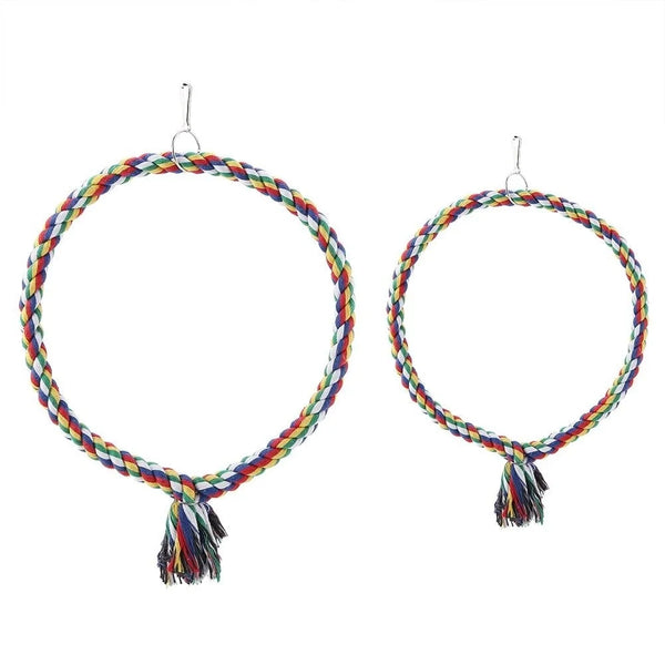Parrot Rope Ring Swing