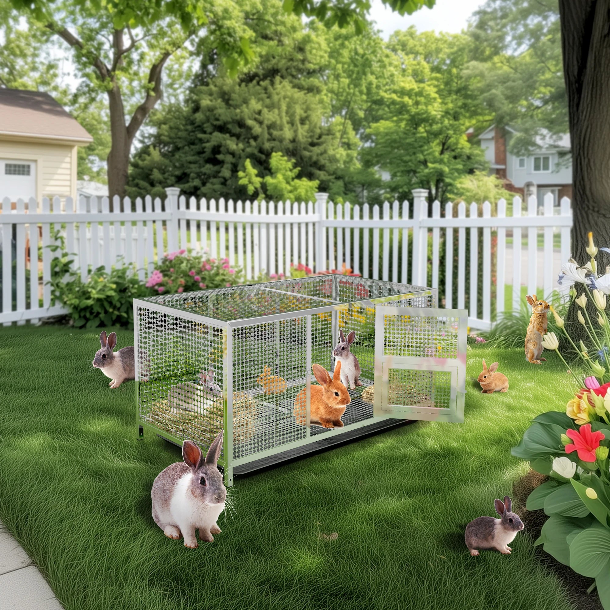 Heavy-Duty Stainless Steel Chicken Coop