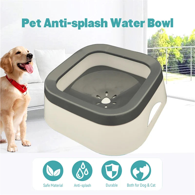 Anti-Spill Floating Pet Water Bowl
