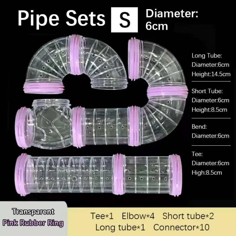 Hamster Cage External Pipelines – Modular Spliceable Movement Tunnels