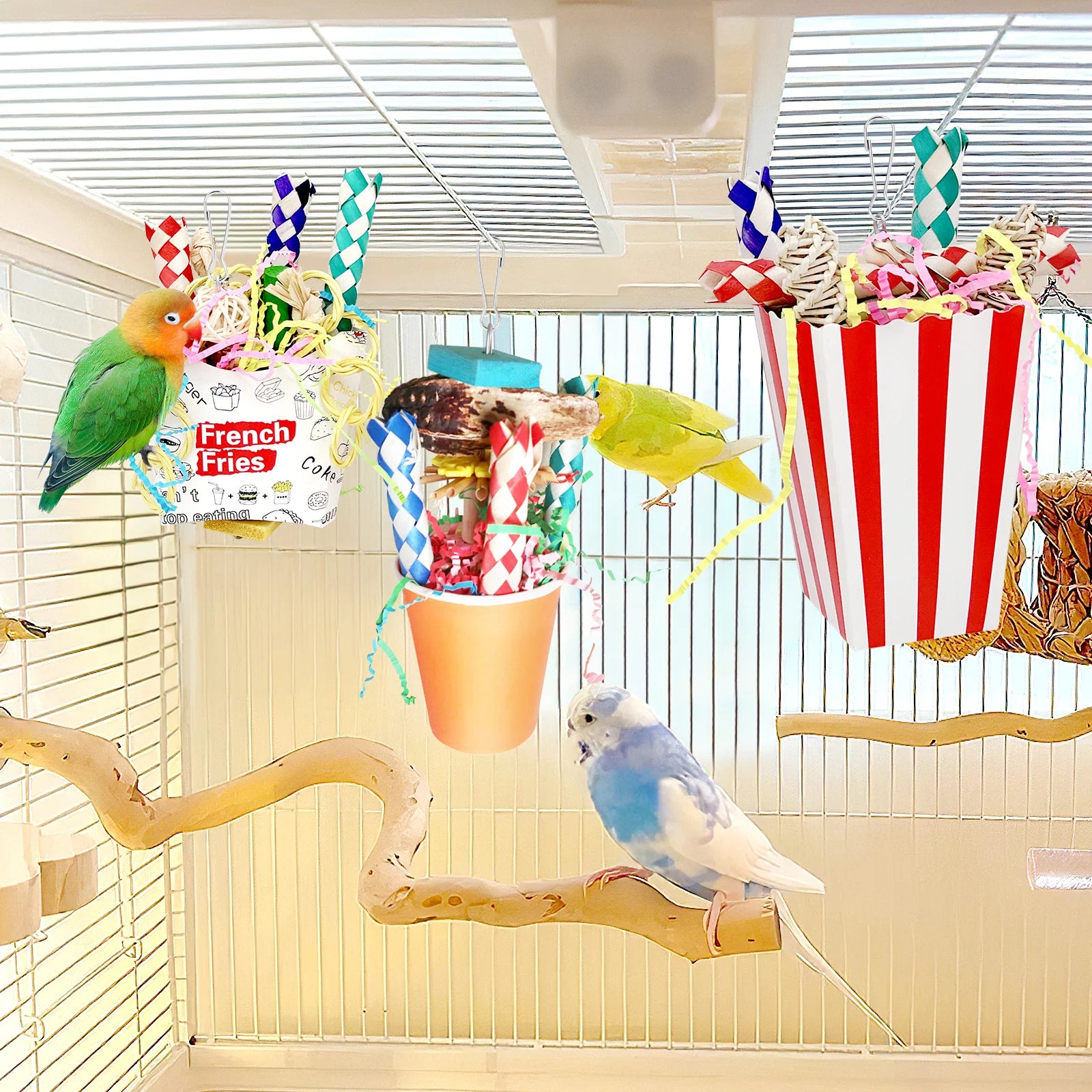 Foraging Hanging Toys for Parrots