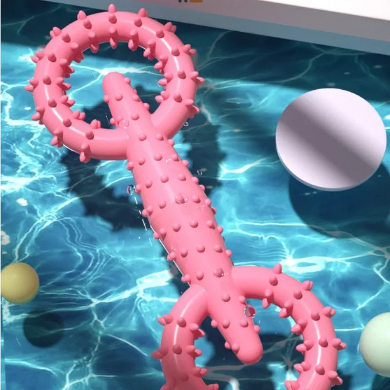 Indestructible Dog Pull Ring Toy – Interactive Chew Toy for Puppies & Large Dogs