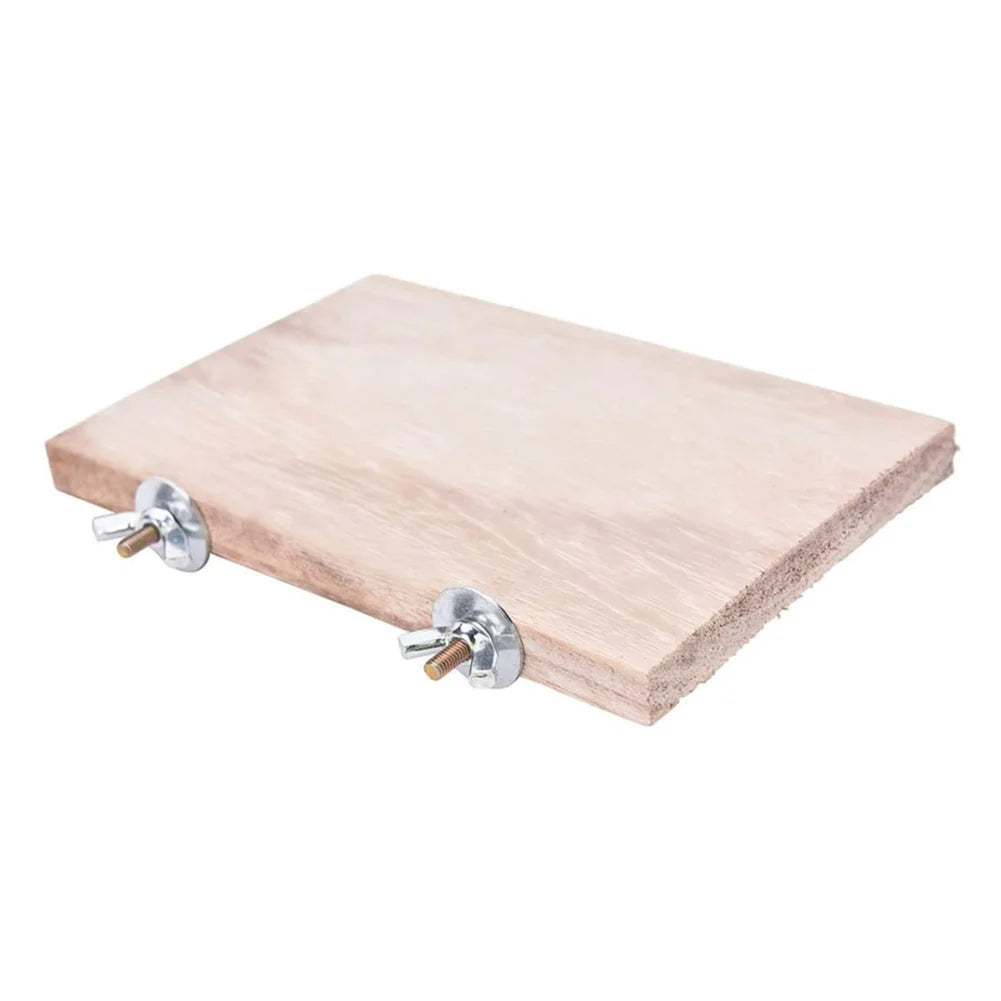 Wooden Jumping Platform & Perch Toy — Cage Accessory for Birds, Hamsters & Gerbils