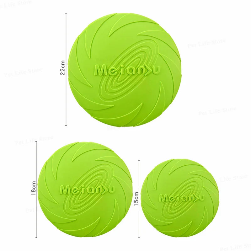 OUZEY Bite-Resistant Dog Flying Disc, Outdoor Interactive Training Toy for Dogs