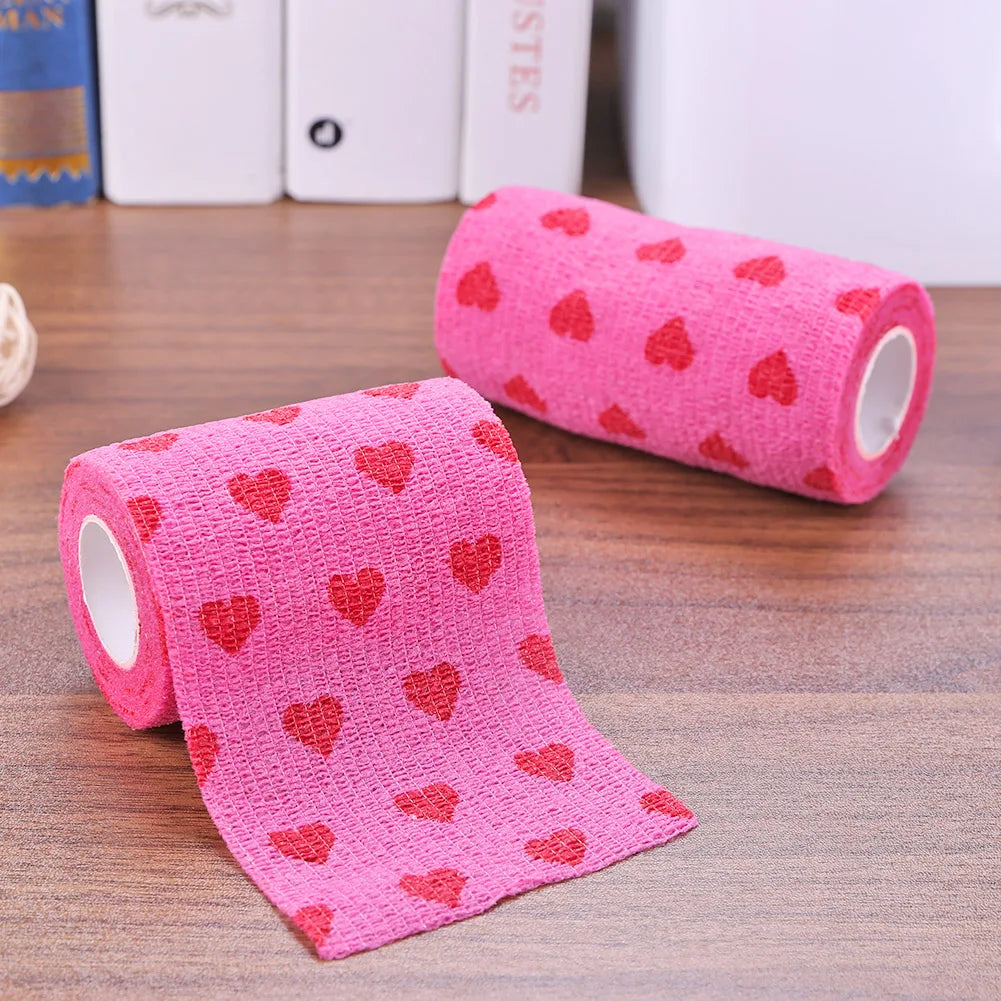 Pet Self-Adherent Elastic Bandage — Breathable, Non-Woven Wrap for Dogs & Cats