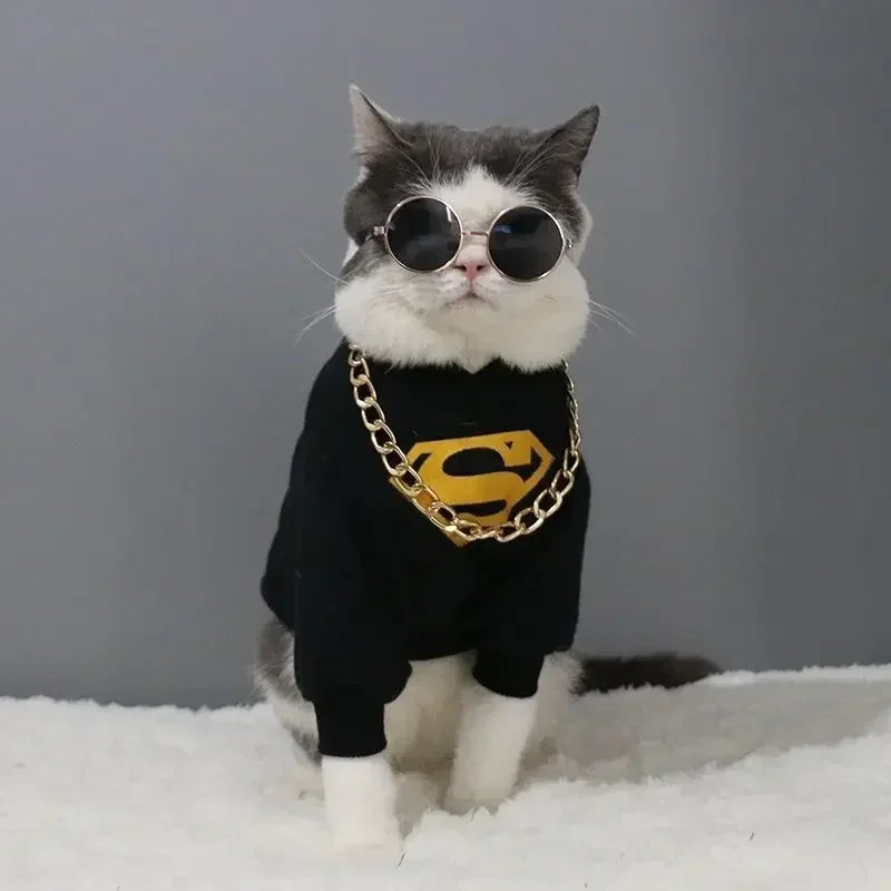 Cute Pet Sunglasses – UV Protection for Small Dogs, Cats & Photo Props