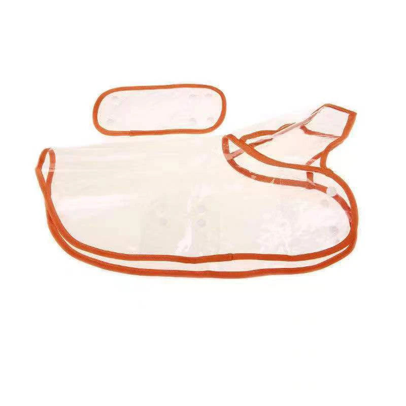 Transparent Pet Dog Raincoat Waterproof Hooded PVC Jacket for Small Dogs
