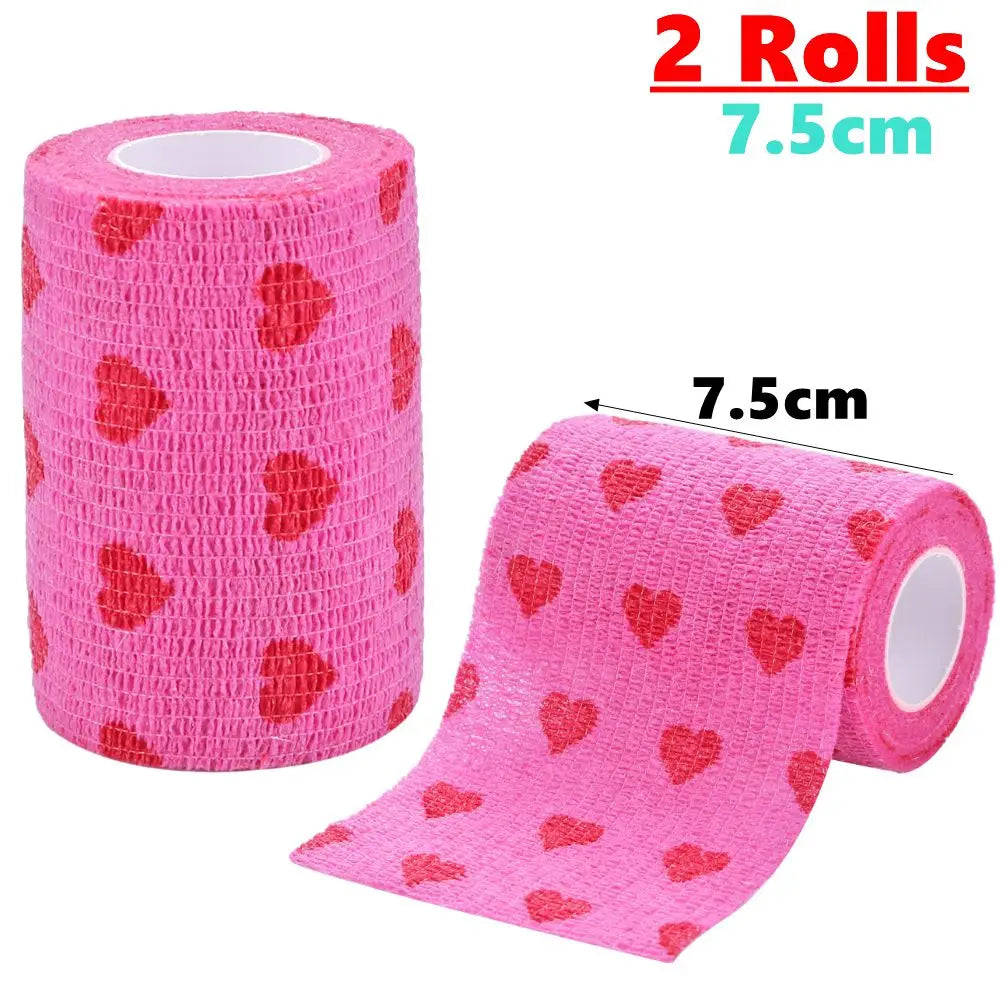 Pet Self-Adherent Elastic Bandage — Breathable, Non-Woven Wrap for Dogs & Cats