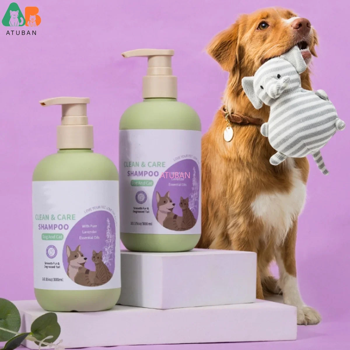 ATUBAN Hypoallergenic Dog Shampoo & Conditioner