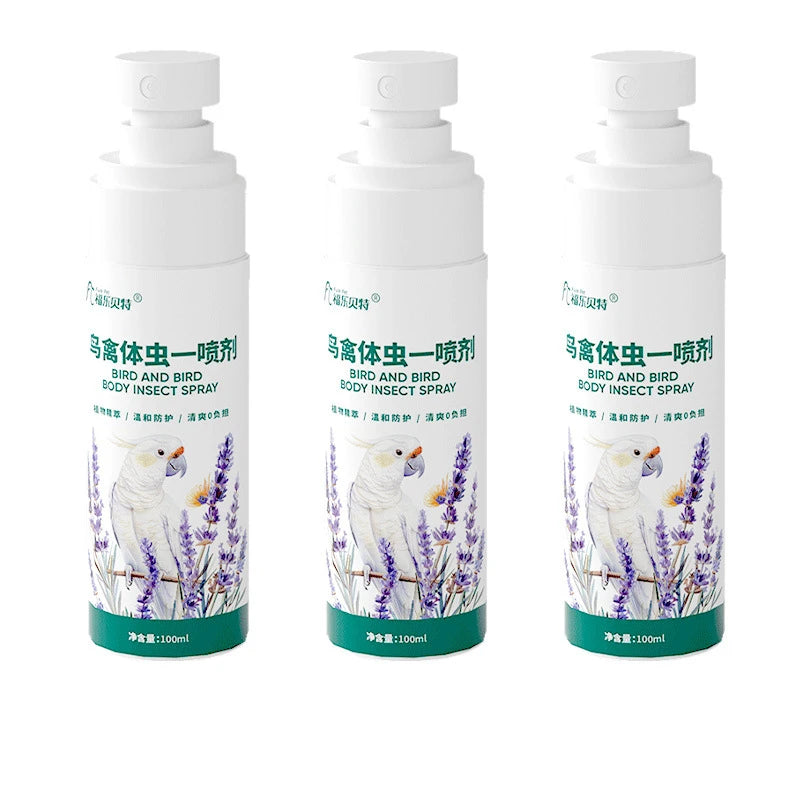 Bird Mite & Lice Spray – Parrot & Cage Insect Repellent