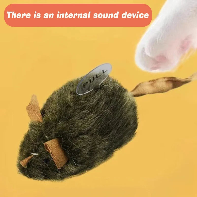 Interactive Chirping Mouse for Kittens to Relieve Boredom