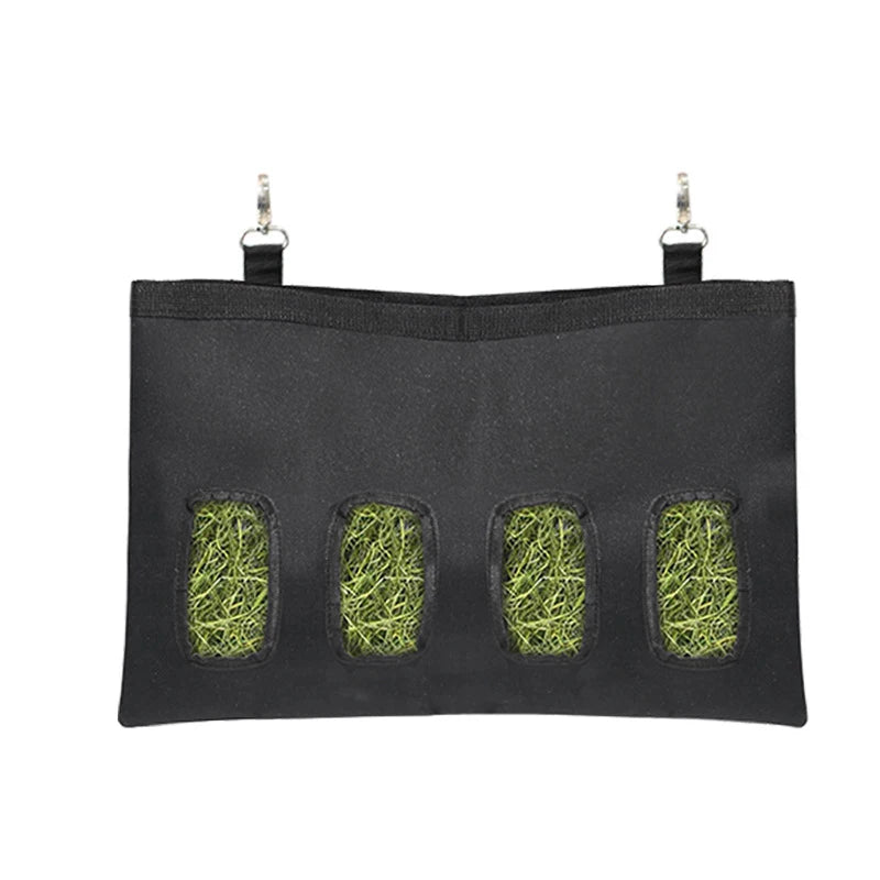 Rabbit Hay Bag Feeder Pouch Hanging Dispenser for Small Animals