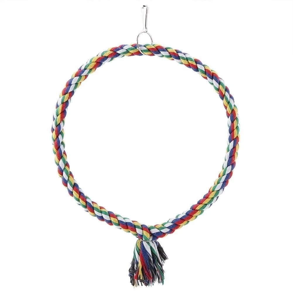Parrot Rope Ring Swing