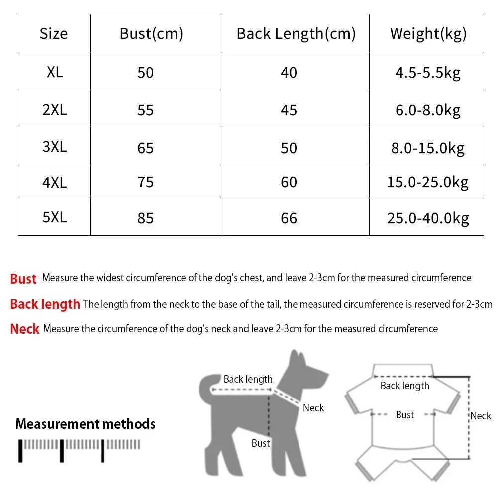 Hawaiian Style Summer T-Shirt for Medium & Large Dogs, XL–5XL Printed Pet Shirt