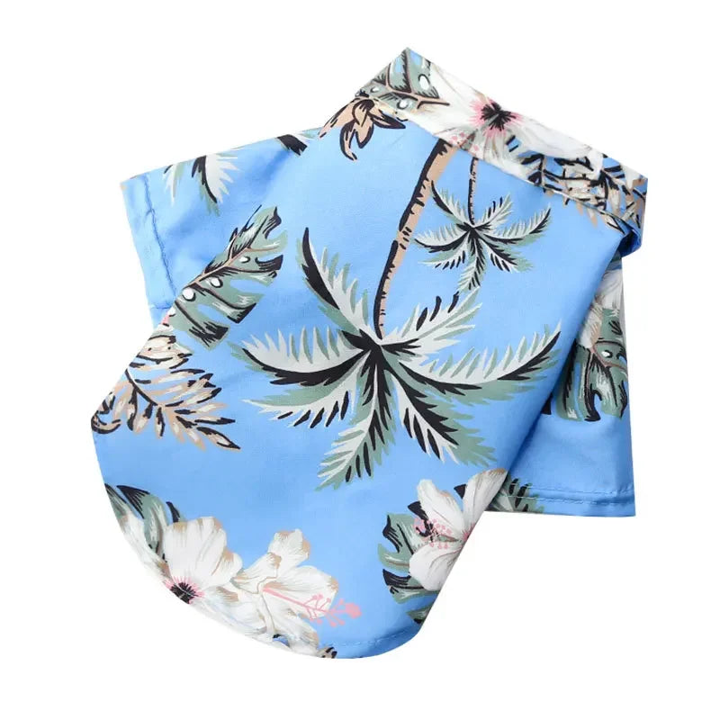 Hawaiian Style Summer Dog Shirt, Beachwear for Small & Medium Dogs, Puppies, and Cats